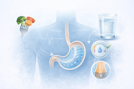 La importancia del agua en la digestión y la sensación de bienestar