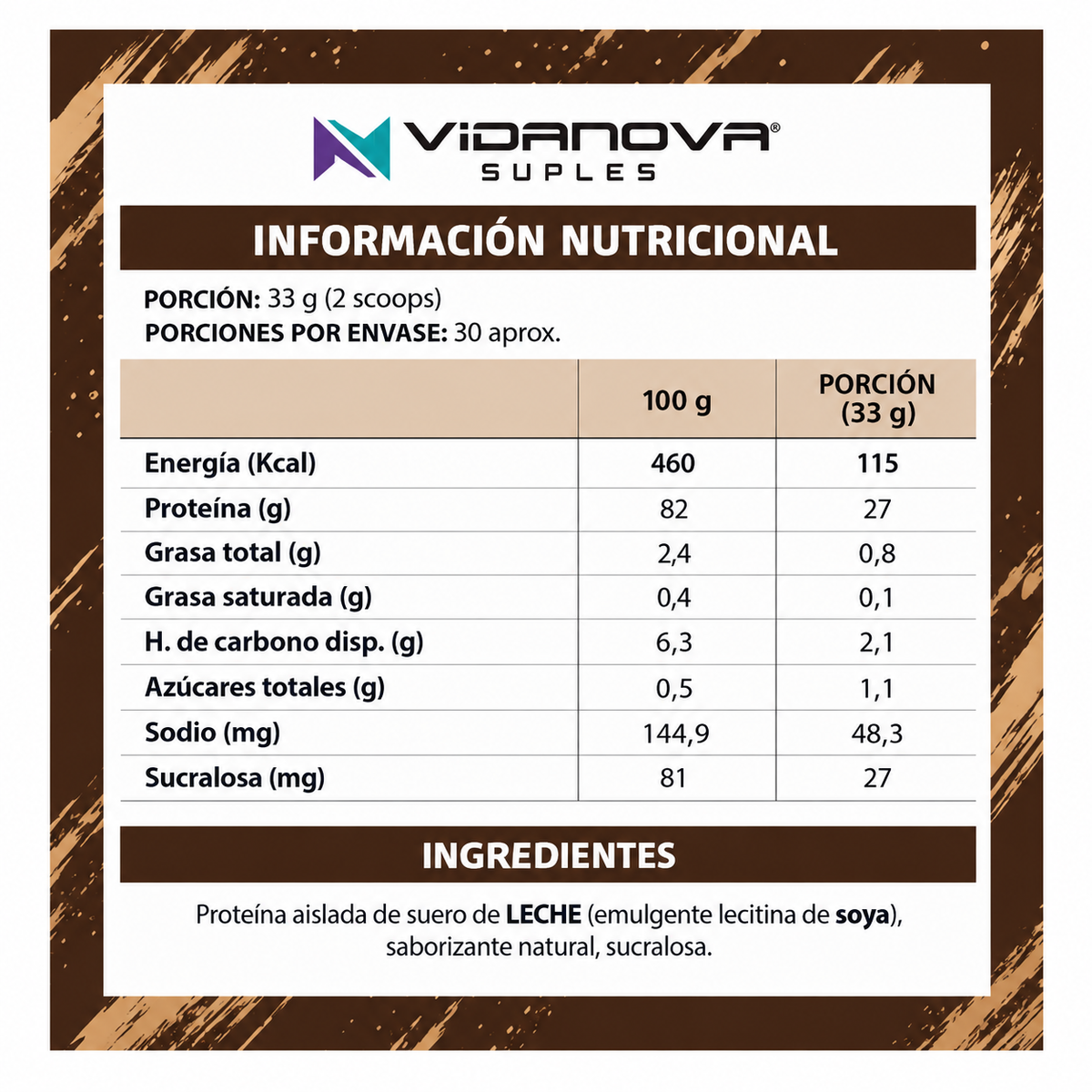Whey Protein Isolate Chocolate