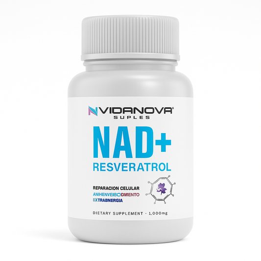 NAD+ Resveratrol 1000mg - 60 capsulas